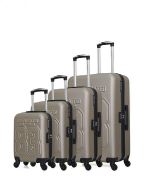 Set de 4 valises BERKELEY-M 75 cm