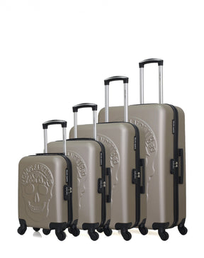 Set de 4 valises CORNELL-M 75 cm